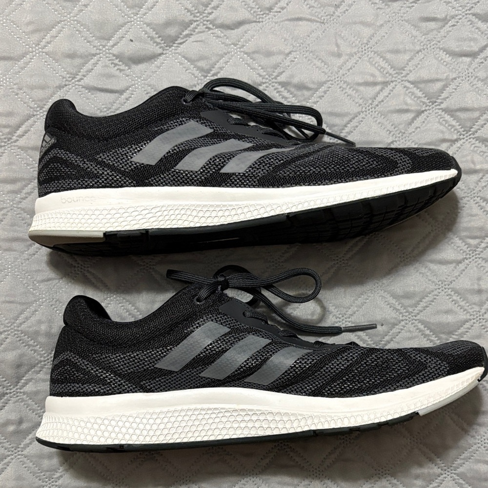 Women’s Size 10 Adidas Black, Gray and White Running Shoes